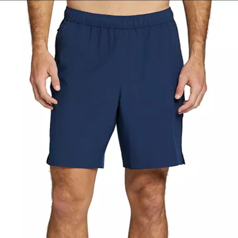 DSG Mens Medium Navy 7" Stride Running Athletic Active Workout Gym Shorts K34-29